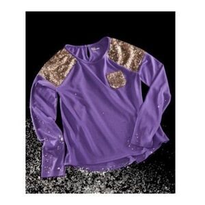 Size Medium Epic Threads Sequin Long Sleeve Top